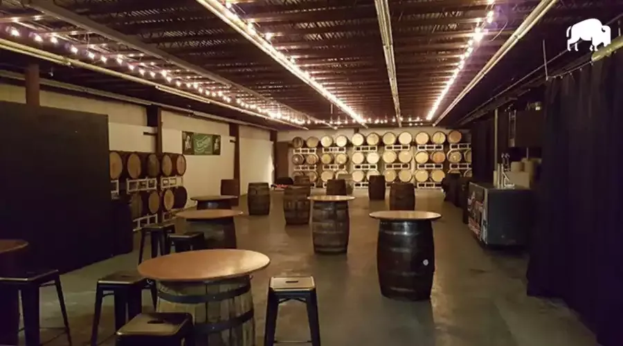New England Brewing Co Barrel Room